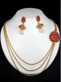 polki-necklace-set-2450PN4274